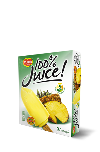 Del Monte Europe Juice Gold Pineapple Lolly